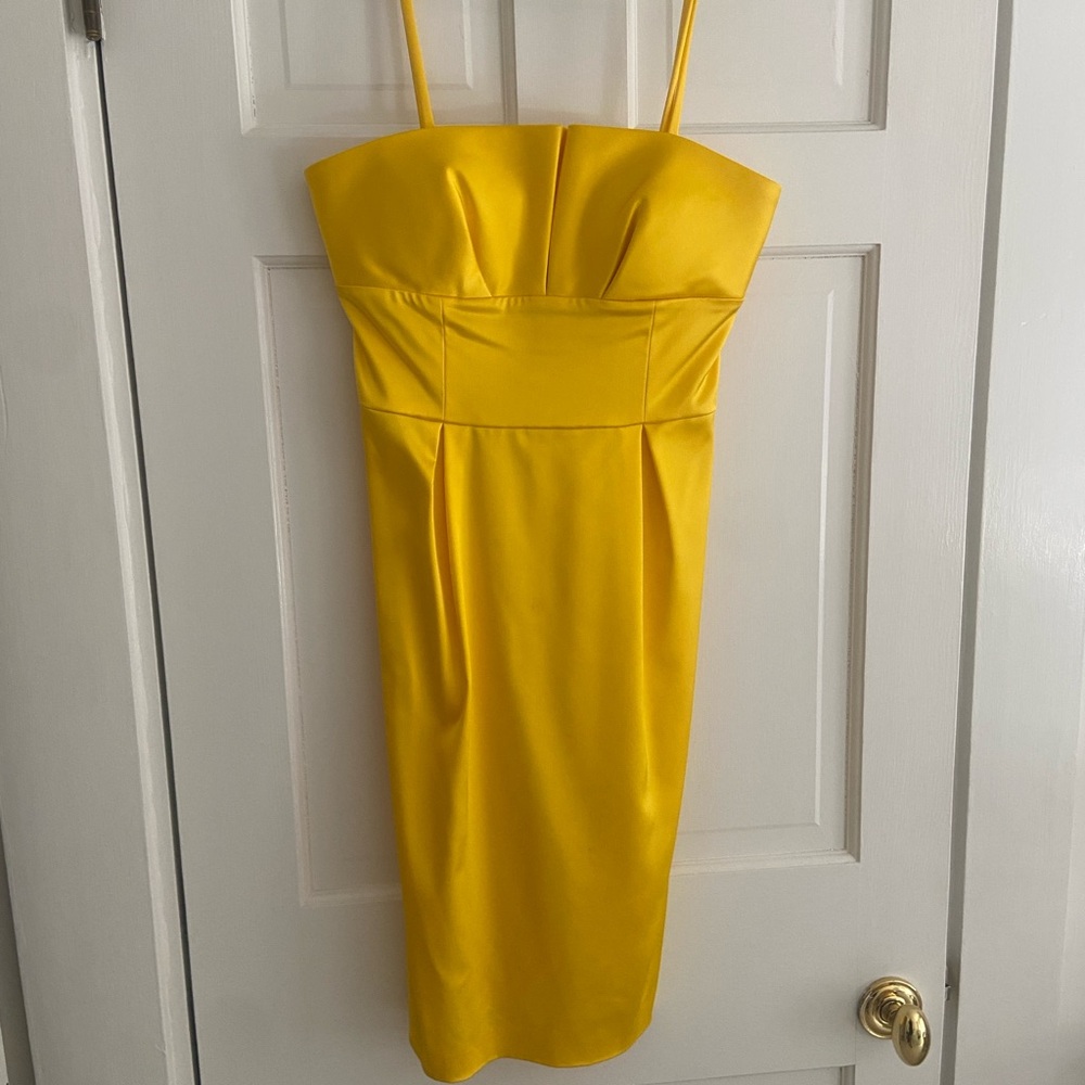 Yellow Chetta B. Spaghetti Strap Sundress